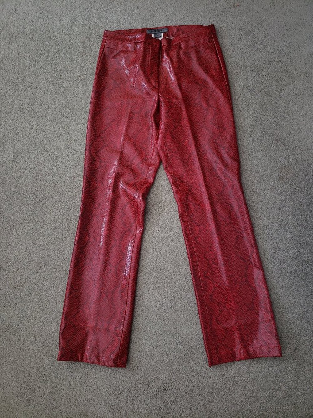 Faux snakeskin pants size 6